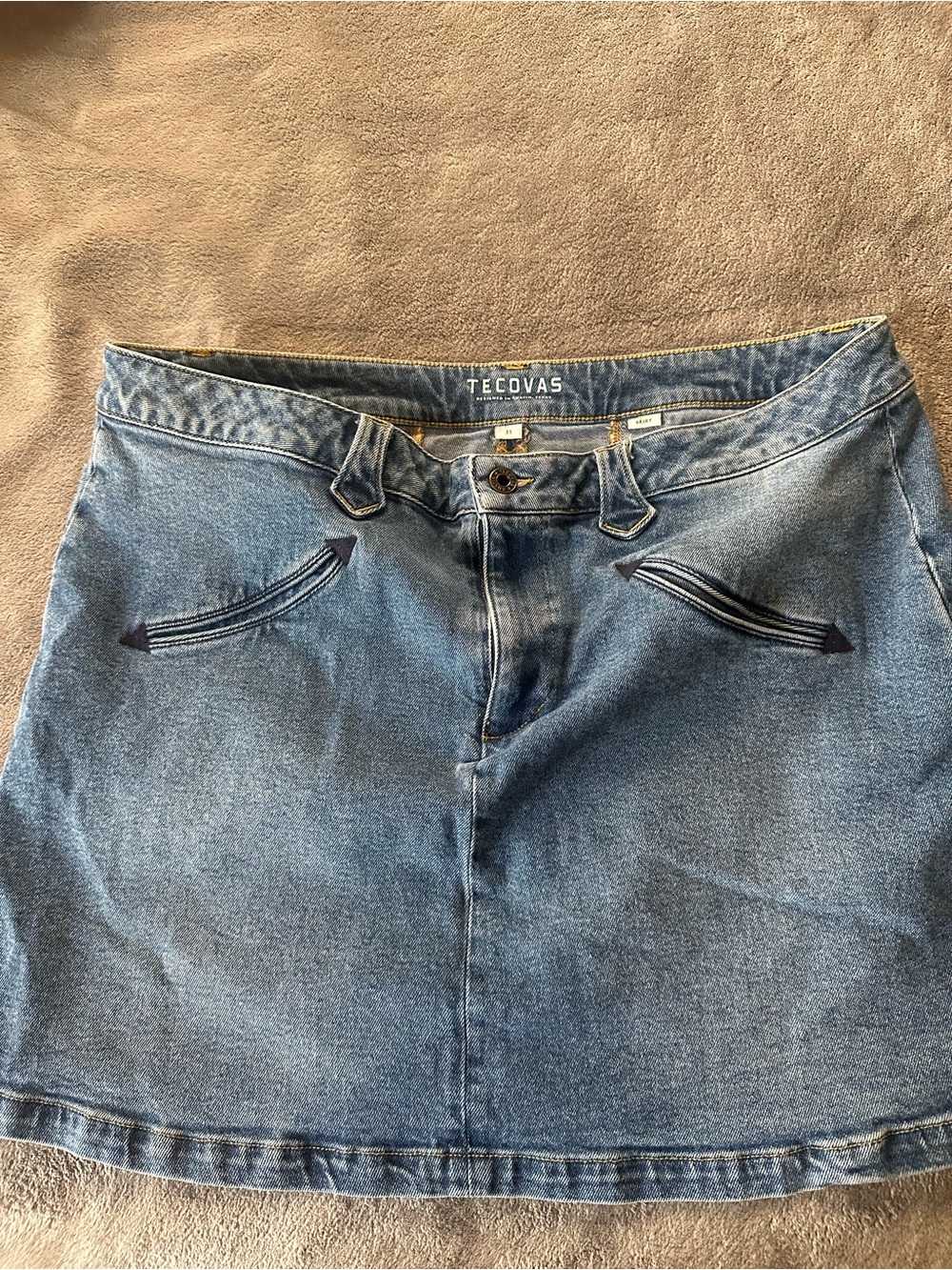 Tecovas Blue Denim A-Line Women's Skirt